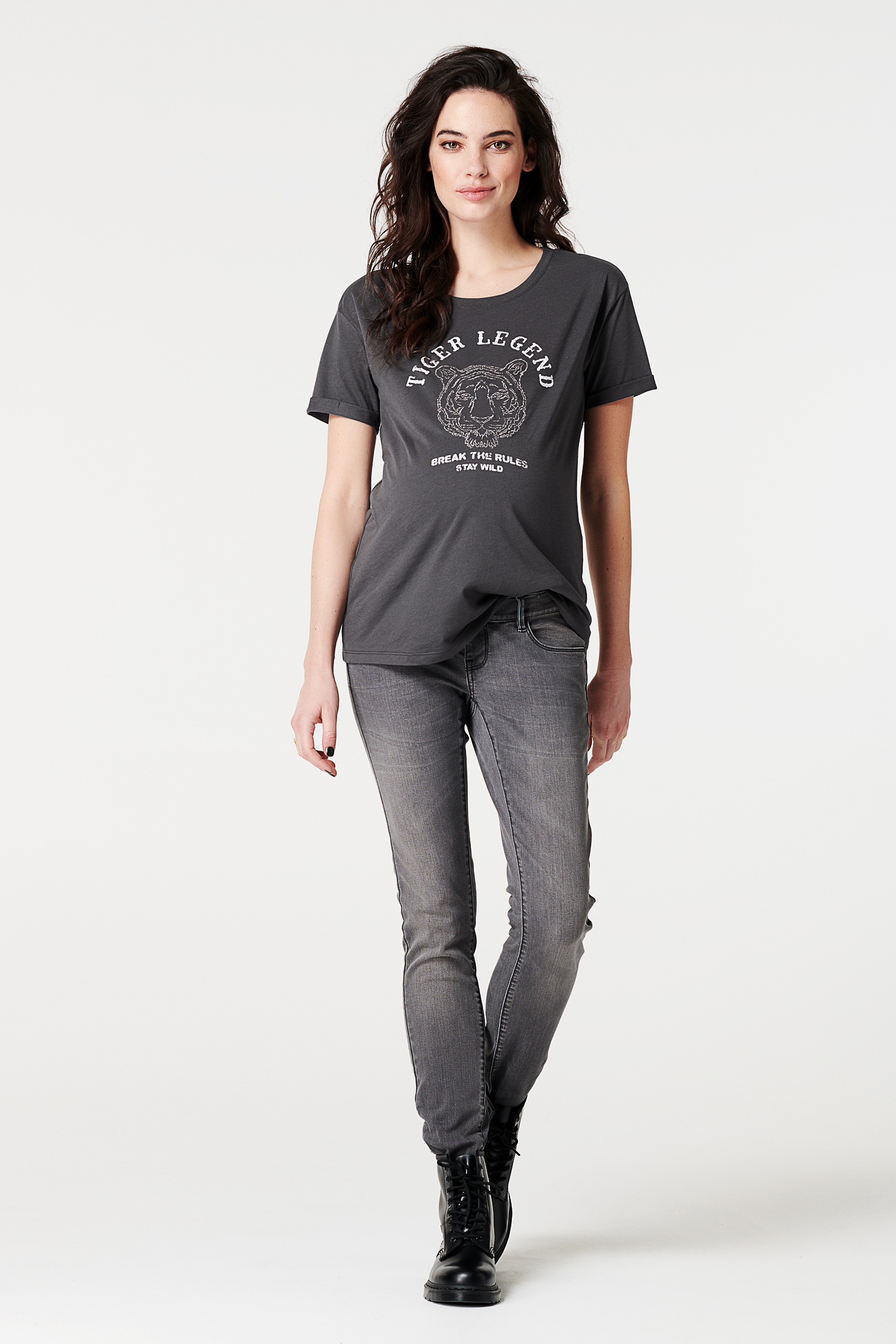 T-shirt Tiger - Asphalt - S