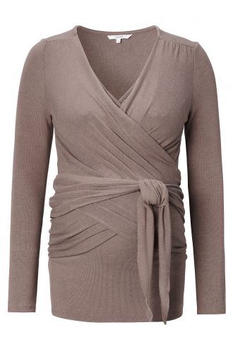 Lounge cardigan Hana - Taupe Melange