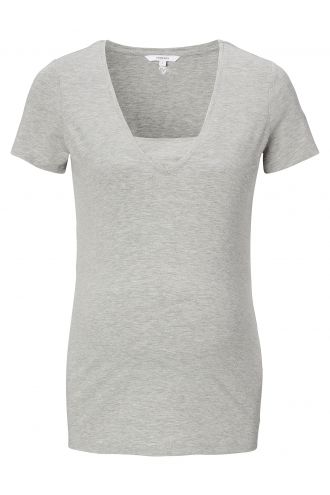  Umstandsmode Lounge Shirt Home - Grey Melange