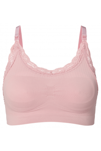 Soutien gorge allaitement sans couture Seamless nursing bra lace - Pale Mauve