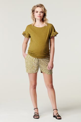 Supermom T-shirt Broderie - Olive Drab