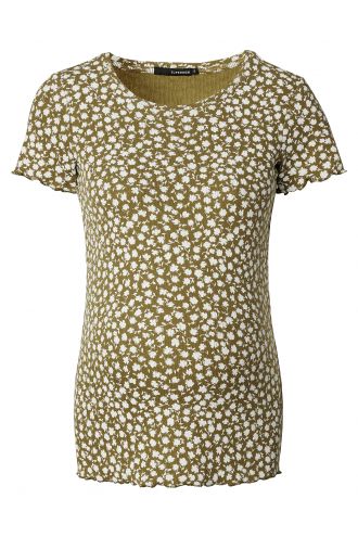 Supermom T-shirt Flower - Olive Drab