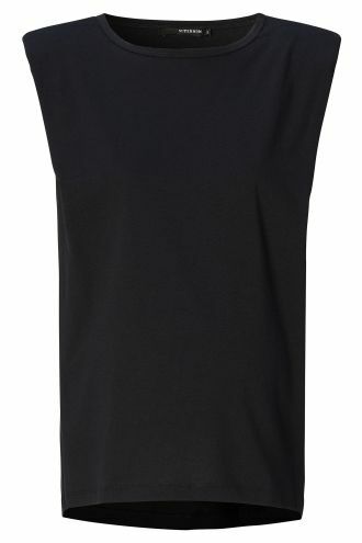 Supermom T-shirt Shoulderpads - Black