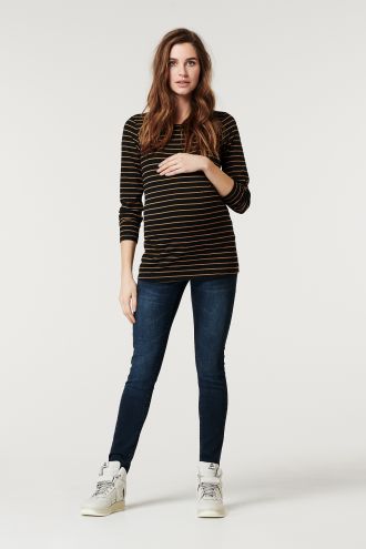 Supermom Longsleeve Stripe - Toasted Coconut