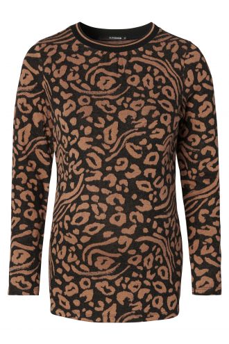  Pullover Leopard - Toasted Coconut