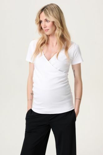 Noppies Maternity Voedings t-shirt Sanson - Optical White