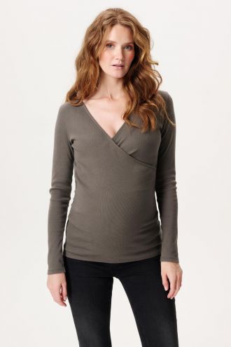 Noppies Voedingsshirt Sara - Olive