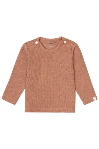 Noppies Langarmshirt Natal - Cafe Au Lait Melange