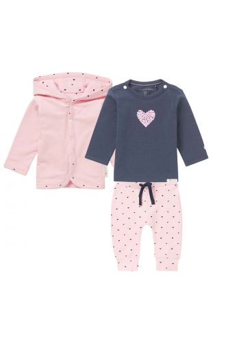 Noppies Ensemble shirt 3 pcs Set - Light Rose