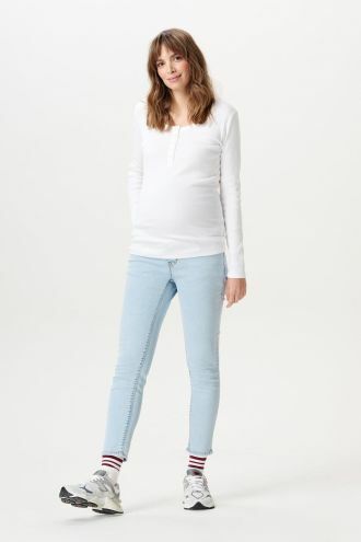 Noppies Maternity Slim Umstandsjeans Mila 7/8 - Blue Light Wash