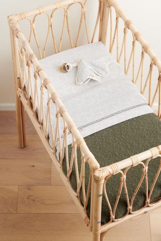 Noppies Decke für die Wiege Melange knit 75x100 cm - Beetle