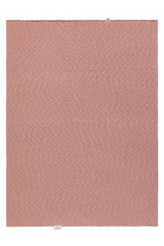 Decke für die Wiege Melange knit 75x100 cm - Misty Rose