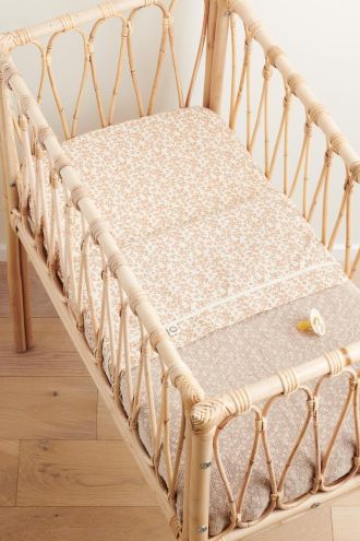 Noppies Wieg deken Melange knit 75x100 cm - Oxford Tan