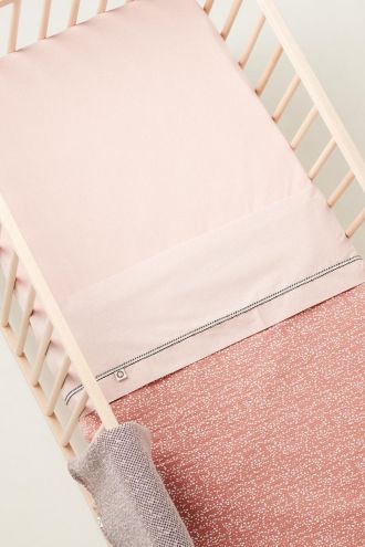 Noppies Cot blanket Teddy Fancy Dot 100x140 cm - Brick Dust