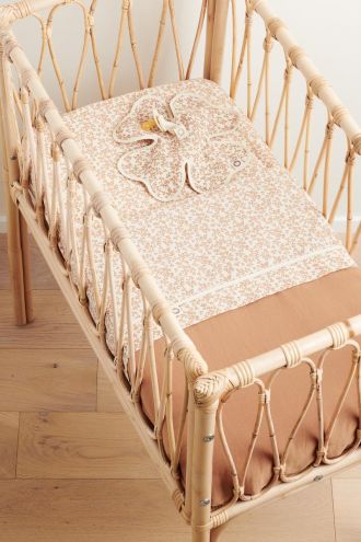 Noppies Crib sheet Botanical 80x100 cm - Fog