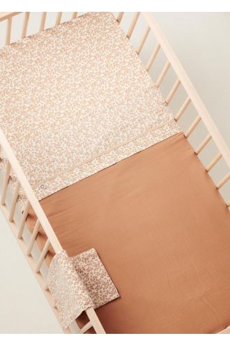 Noppies Cot sheet Botanical 110x140 cm - Fog