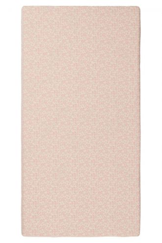 Cot fitted sheet Botanical - Misty Rose