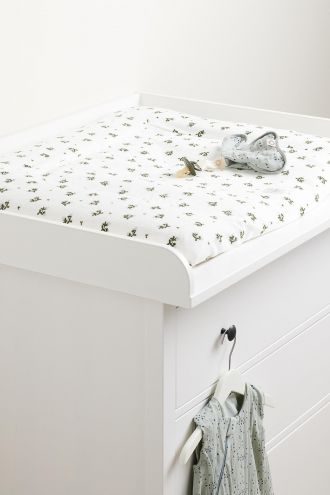 Noppies Baby Comfort Bezug für die Wickelunterlage Blooming Clover 77x87cm - Beetle