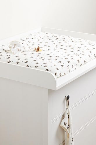 Noppies Baby Comfort Bezug für die Wickelunterlage Blooming Clover 77x87cm - Jet Stream