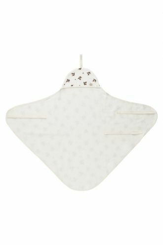 Newborn wrap towel Blooming Clover 72x92 cm - Jet Stream