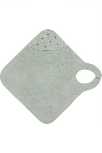  Baby hooded towel Wearable Clover Terry 110x105 - Puritan Gray