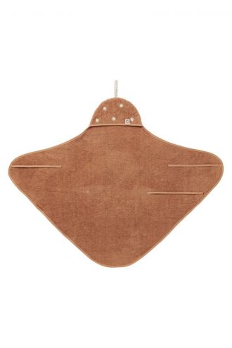 Newborn wrap towel Clover 72x92 cm - Indian Tan