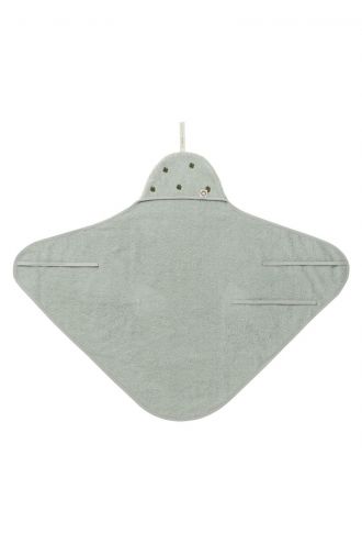 Newborn wrap towel Clover 72x92 cm - Puritan Gray