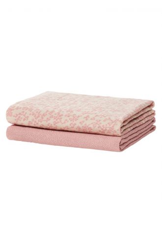 Noppies Multi-Pack Mulltuch Mixed 2-pack 70x70 cm - Misty Rose