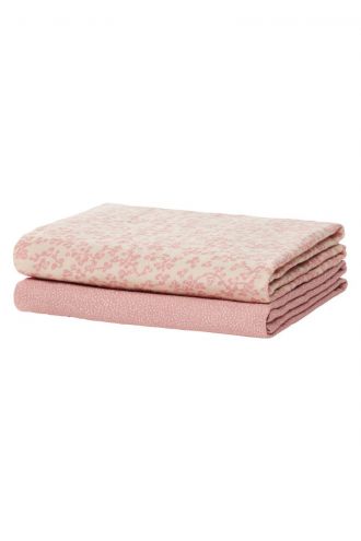 Noppies Multi-pak hydrofieldoek Mixed 2-pack 70x70 cm - Misty Rose