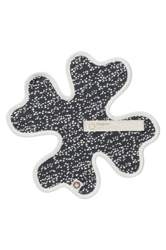 Noppies Baby Comfort Pacifier cloth Fancy Dot Clover Ø27 cm - Forged Iron