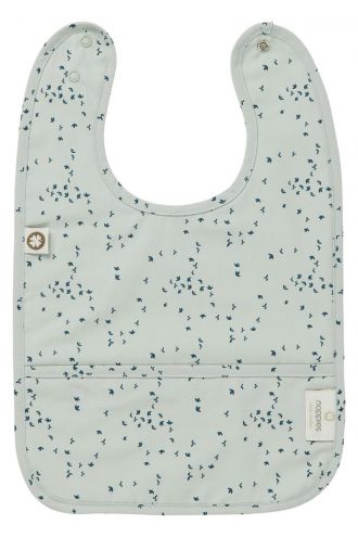 Noppies Bib Botanical - Puritan Gray