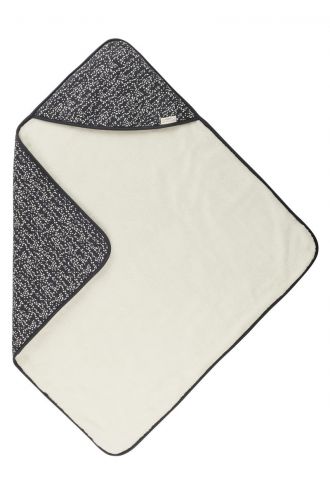 Noppies Wrapper Teddy Fancy Dot 100x100 cm - Forged Iron
