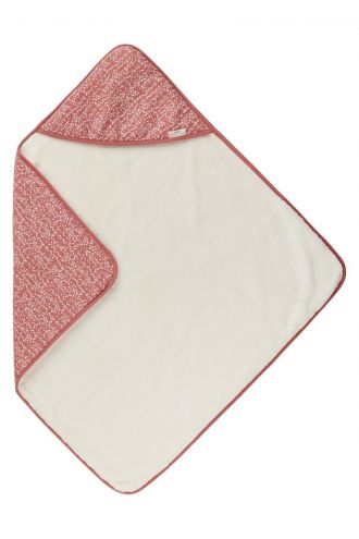 Noppies Wrapper Teddy Fancy Dot 100x100 cm - Brick Dust
