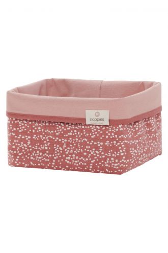 Noppies Panier de commode Fancy Dot Size S - Brick Dust