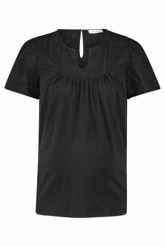 Queen Mum Voedings t-shirt Dalles - Black