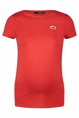 Supermom T-shirt Embroidery - Chinese Red