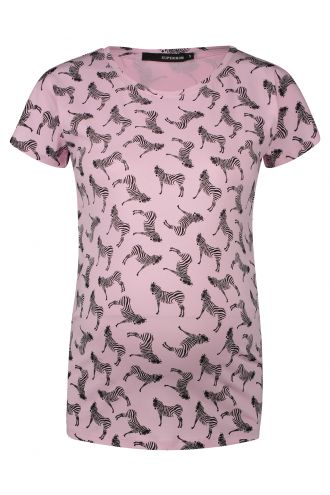 Supermom T-shirt Zebra - Pink Lady