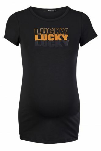Supermom T-shirt Lucky - Black