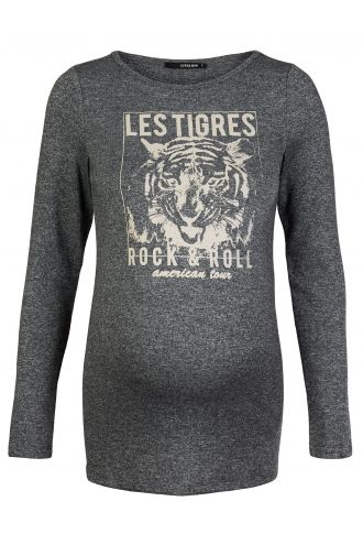  Langarmshirt Les Tigres - Dark Grey Melange
