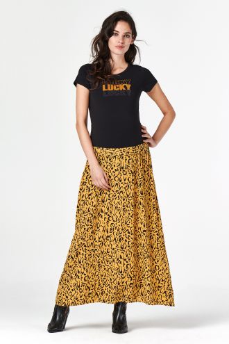 Supermom Skirt Leopard - Honey Mustard