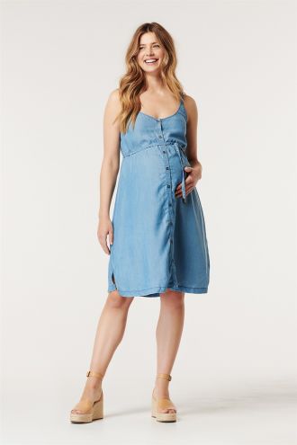 Noppies Nursing dress Naomi - Medium Wash