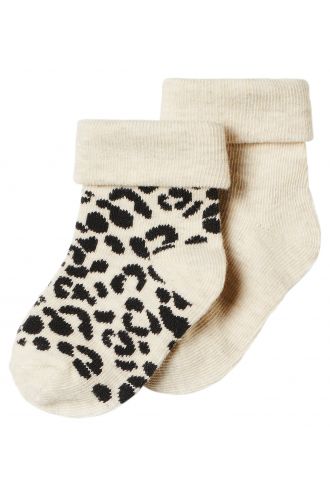 Noppies Socks (2 pairs) Blanquillo - Oatmeal