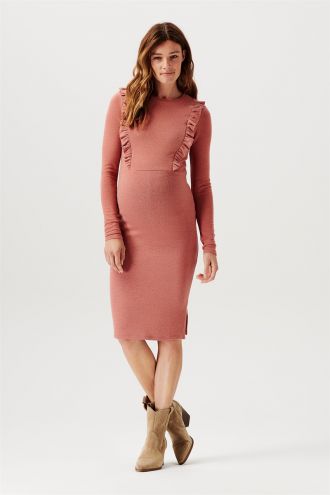 Noppies Nursing dress Paducah - Cedar Wood