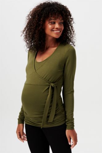 Noppies Nursing shirt Odellal - dark olive