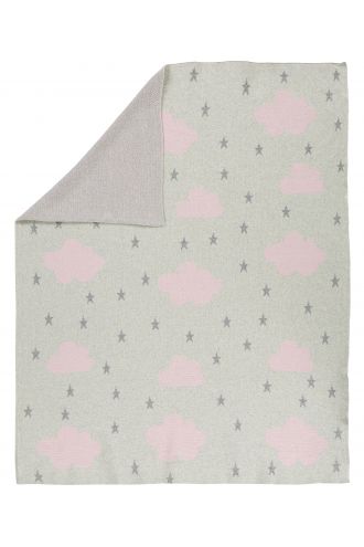  Decke für die Wiege 75x100cm - Orchid pink