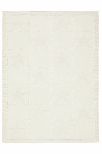 Alvi Couverture de lit bébé Organic 75x100cm - Lily White