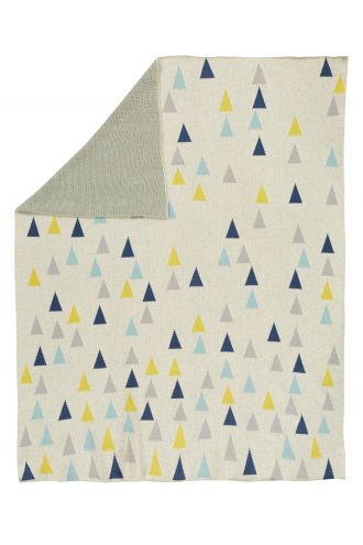 Alvi Cot blanket Organic 75x100cm - Oyster gray