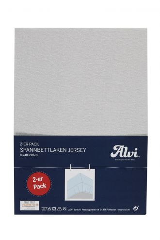 Alvi Cot fitted sheet - Silver
