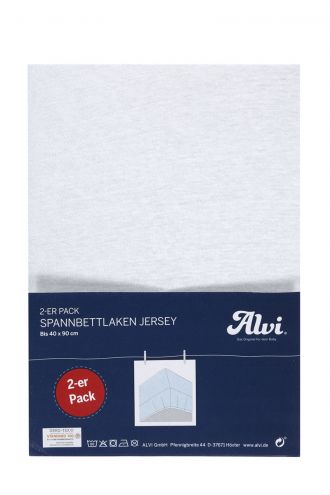 Alvi Cot fitted sheet - Bright White