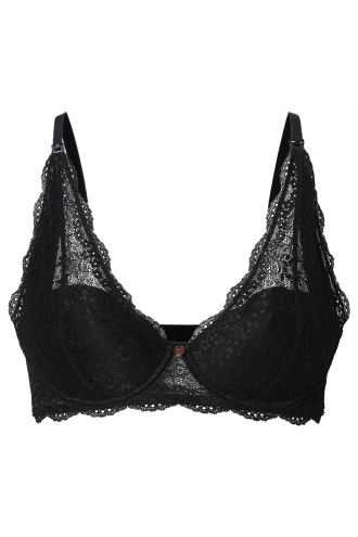 Nursing bra padded Wired Bra Lace - Black